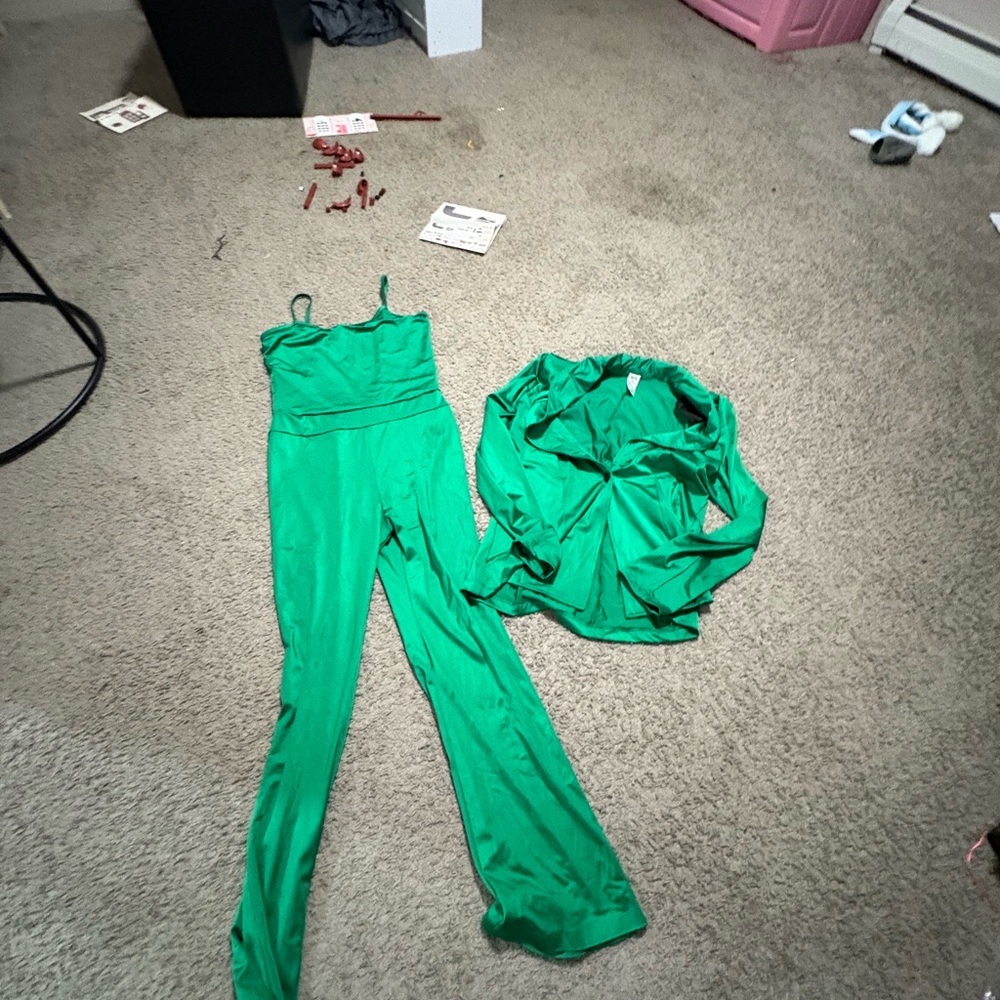 Weissman jumpsuit with jacket